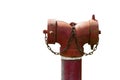 Red fire hydrant isolated on white background with clipping path. Royalty Free Stock Photo