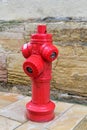 Fire hydrant on a street in Dijon, France Royalty Free Stock Photo