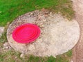 Fire Hydrant Under Red Manhole Cover Royalty Free Stock Photo