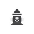 Fire hydrant vector icon