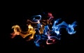 Fire and ice abstract background