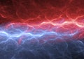Fire and ice abstract fractal lightning Royalty Free Stock Photo