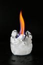 Fire and Ice cold hot Royalty Free Stock Photo