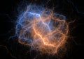 Fire and ice plasma cloud, Royalty Free Stock Photo