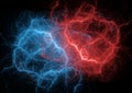 Fire and ice plasma cloud Royalty Free Stock Photo