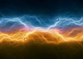 Fire and ice plasma electrical lightning Royalty Free Stock Photo