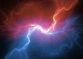 Fire and ice plasma lightning Royalty Free Stock Photo