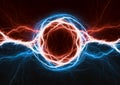 Fire and ice plasma power Royalty Free Stock Photo