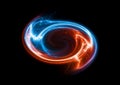 Fire and ice plasma swirl Royalty Free Stock Photo