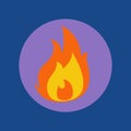 Fire icon Royalty Free Stock Photo