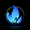 Fire icon , flame solid logo illustration