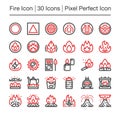 fire icon Royalty Free Stock Photo