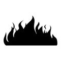 Fire icon vector. Flame illustration sign. firefighters symbol or logo.