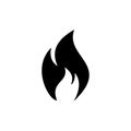 Fire icon vector. Fire flame icon template. Fire flames symbol vector sign isolated on white background