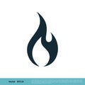 Fire Icon Vector Logo Template Illustration Design. Vector EPS 10 Royalty Free Stock Photo
