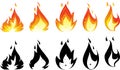 Fire icon for you design Royalty Free Stock Photo