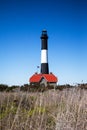 Fire Island Lighthouse Historic lighthouse. Vertical