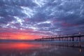 Fire at the Jetty Royalty Free Stock Photo