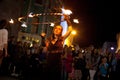 Fire juggler Royalty Free Stock Photo