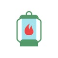 Fire, lamp icon. Simple color vector elements of camping icons for ui and ux, website or mobile application Royalty Free Stock Photo