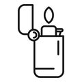 Fire lighter icon outline vector. Outdoor camping Royalty Free Stock Photo