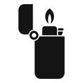 Fire lighter icon simple vector. Outdoor camping Royalty Free Stock Photo