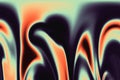 Fire Liquid Iridescent Background. Iridescent chrome wavy gradient abstract background, holographic fire texture, liquid