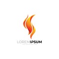 Fire logo ,Logo and Abstract web Icon and fire vector identity symbol
