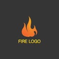 fire logo and icon, hot flaming element Vector flame illustration design energy, warm, warning, cooking sign, logo, icon, light, Royalty Free Stock Photo