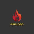 fire logo and icon, hot flaming element Vector flame illustration design energy, warm, warning, cooking sign, logo, icon, light, Royalty Free Stock Photo