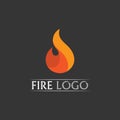 fire logo and icon, hot flaming element Vector flame illustration design energy, warm, warning, cooking sign, logo, icon, light, Royalty Free Stock Photo