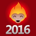 2016 Fire Monkey. Royalty Free Stock Photo