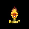 Fire monkey logo design