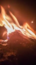 Fire in the night Royalty Free Stock Photo