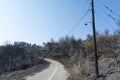 Fire in North-east Attica, Greece