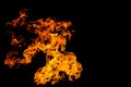 Fire patterns. Flames on a black background. Fiery patterns. Burning flame. Blazing fire. phoenix