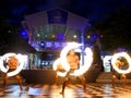 Fire performance in Fiji Royalty Free Stock Photo