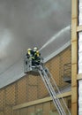 Fire at the Philharmonie Berlin Royalty Free Stock Photo