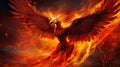 fire phoenix rising Royalty Free Stock Photo