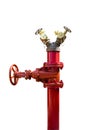 Fire pipe on isolate background Royalty Free Stock Photo