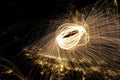 Fire Poi, Flaming Steel Wool Spinning