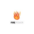 Fire power logo template