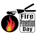 Fire Prevention Day, Idea for poster, banner or flyer Royalty Free Stock Photo