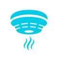 Fire prevention smoke detector symbol