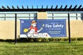 Fire Prevention Week banner with Serve Up Fire Safety in the Kitchen campaign Royalty Free Stock Photo