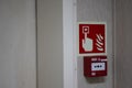 fire preventive safety alarm equipment with symbol