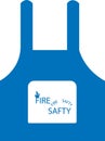 Fire proof icon, Fire extinguishing icon, Fire fighter blue vector icon.