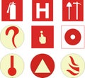 Fire protection symbols