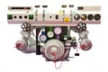 Fire pump isolated Royalty Free Stock Photo