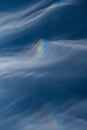 Fire rainbow. Spectacular Iridescent Cloud. A Rare Glimpse of Nature\'s Prismatic Fire Rainbow.